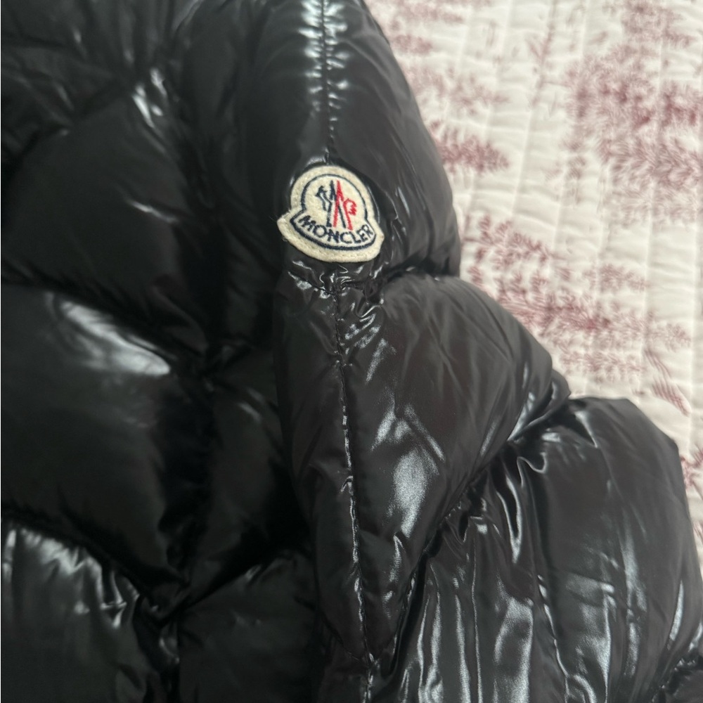 Moncler Shiny Black Puffer Coat